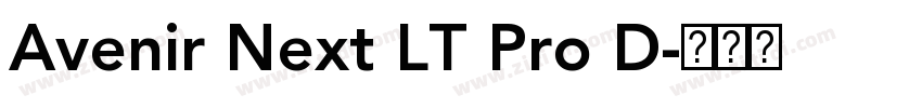 Avenir Next LT Pro D字体转换